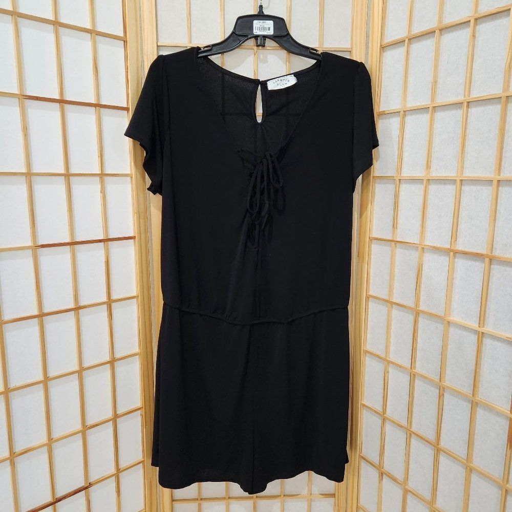 Janette Plus Womens Black Romper/Jumpsuit Sz 1X NWOT